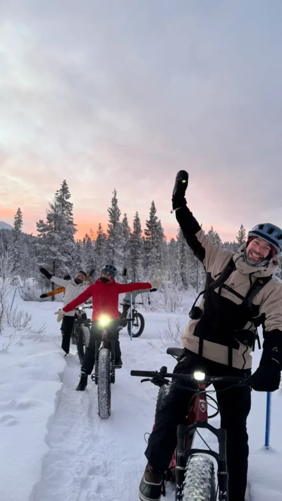 E-fatbiken in Lapland